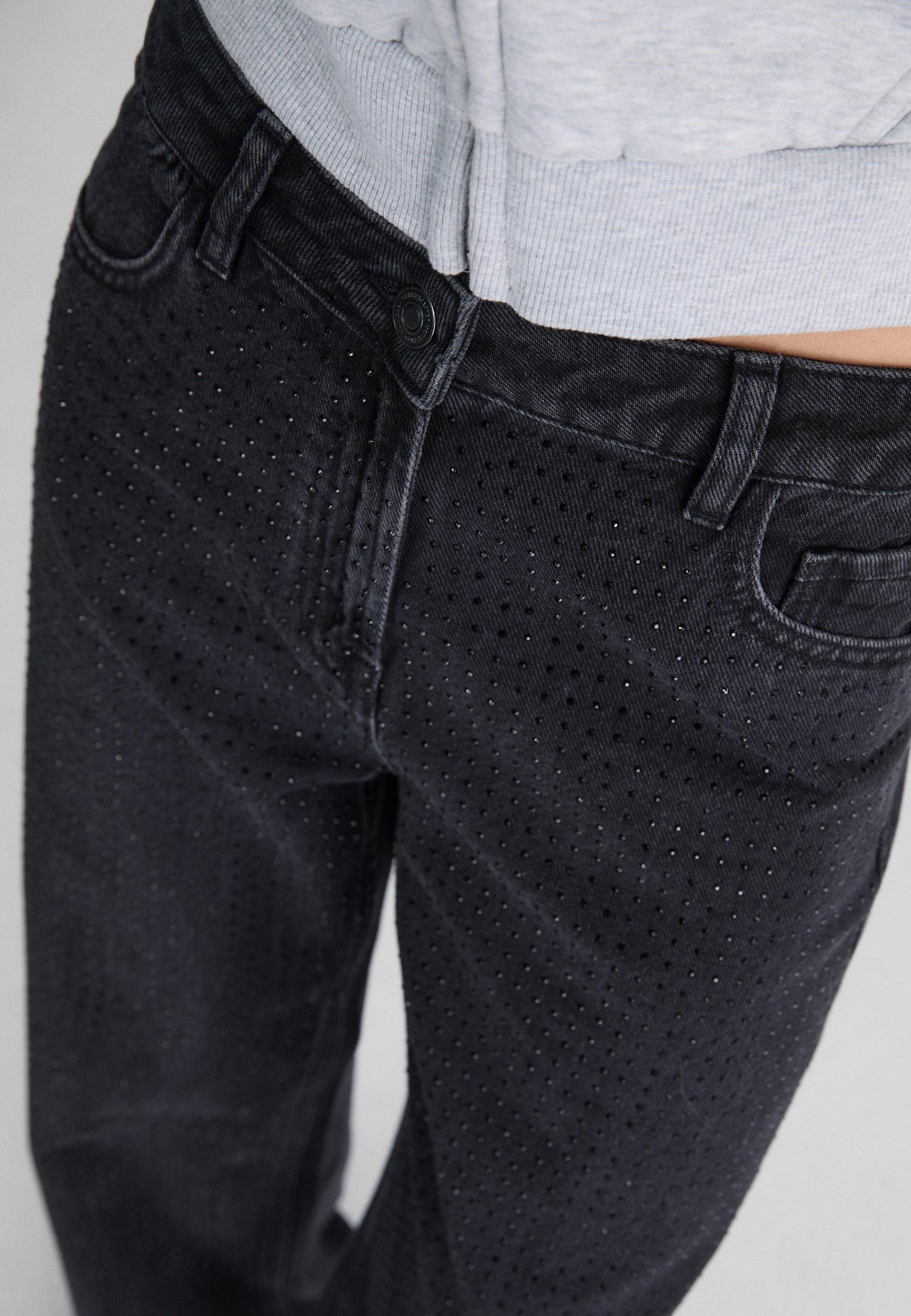 Jeans Straight-Fit Glitzer